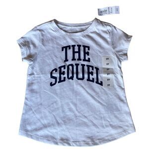 Little Sibling “The Sequel” white tee shirt size 3T NWT